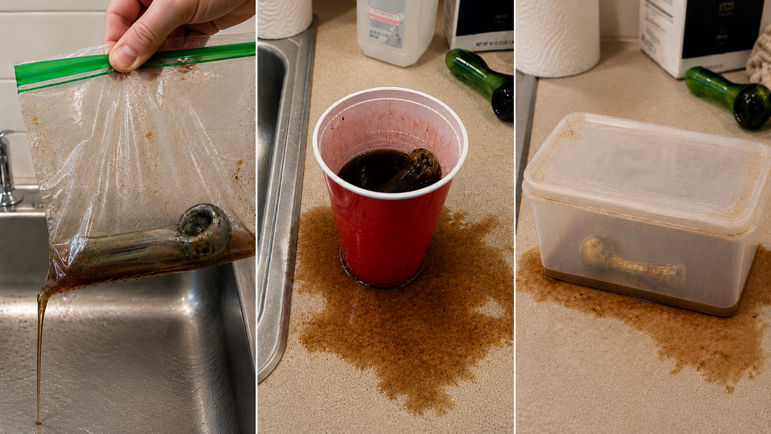 Three common messy ways to clean glass pieces